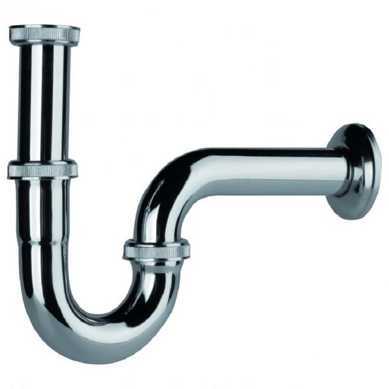Сифон для раковины PlastBrno EMCR002 Хром от магазина ЛесКонПром.ру