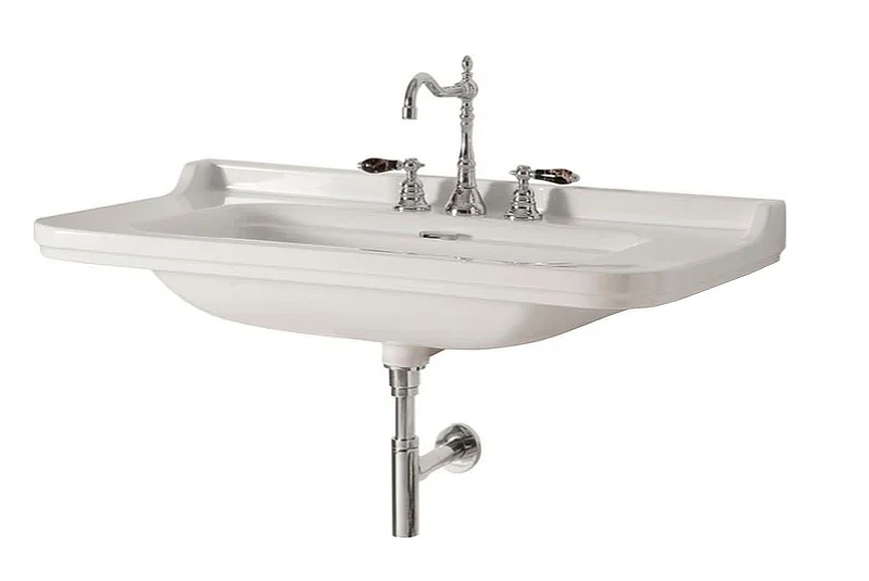 Раковина Kerasan Waldorf 100 4142K1bi/cr*3 Белая от магазина ЛесКонПром.ру