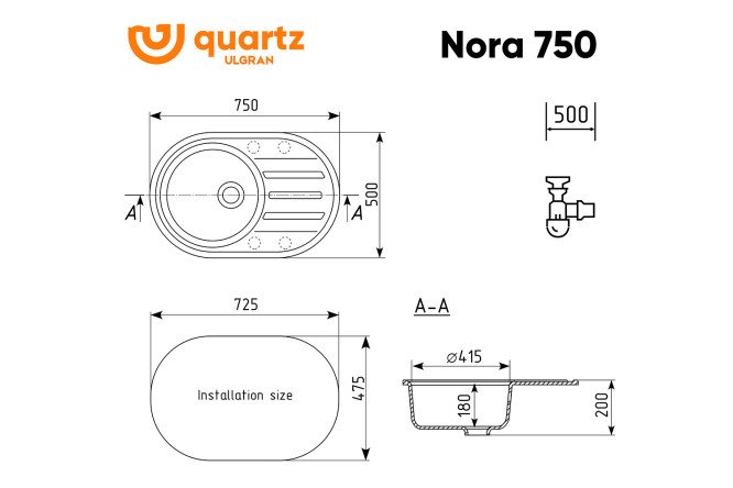 Мойка Nora 80531927 от магазина ЛесКонПром.ру