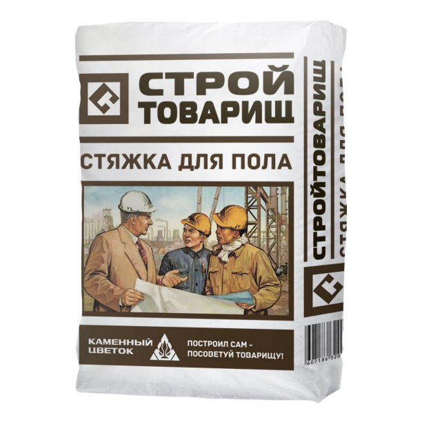 Стяжка для пола Стройтоварищ 25 кг от магазина ЛесКонПром.ру