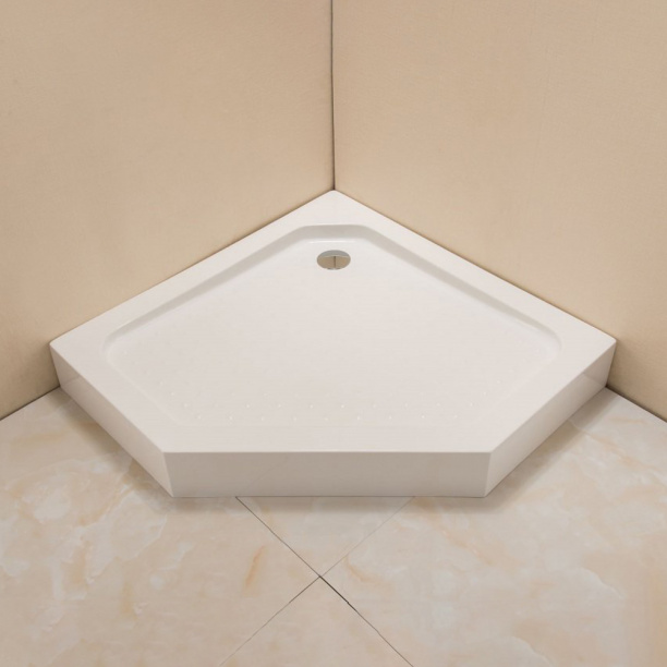 Душевой поддон FLUMEN Werra 90х90 см пятиугольный от магазина ЛесКонПром.ру