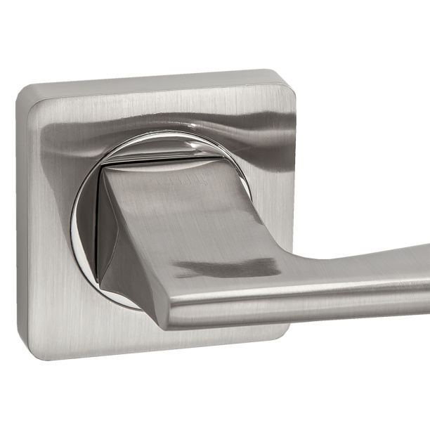 Дверные ручки RENZ Риволи матовый никель от магазина ЛесКонПром.ру