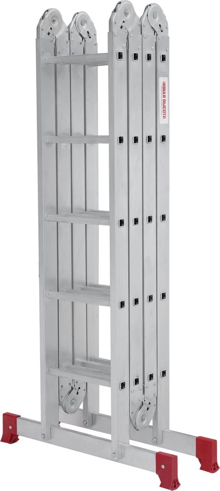 Алюминиевая четырехсекционная лестница-трансформер 340 мм NV2320 НОВАЯ ВЫСОТА 4Х5 арт.2320405 от магазина ЛесКонПром.ру