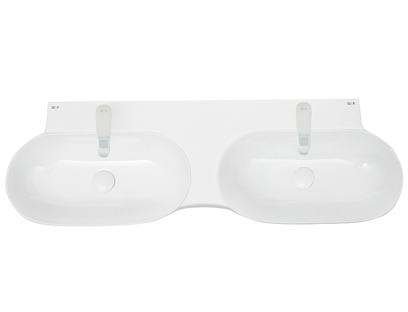 Раковина WeltWasser Elbach 2217 120 10000004588 двойная Белый глянец от магазина ЛесКонПром.ру