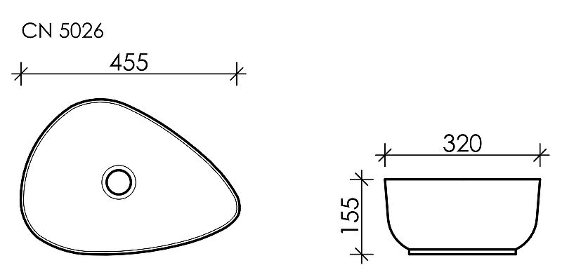 Раковина-чаша Ceramica Nova Element 45 CN5026 Белая от магазина ЛесКонПром.ру