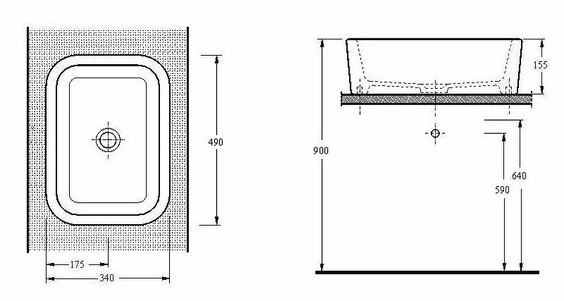 Раковина-чаша beWash Ontario 49 35481001 Белый глянец от магазина ЛесКонПром.ру