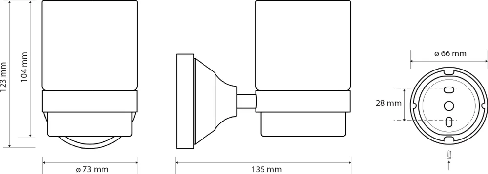 Стакан Bemeta Kera 144710017 от магазина ЛесКонПром.ру
