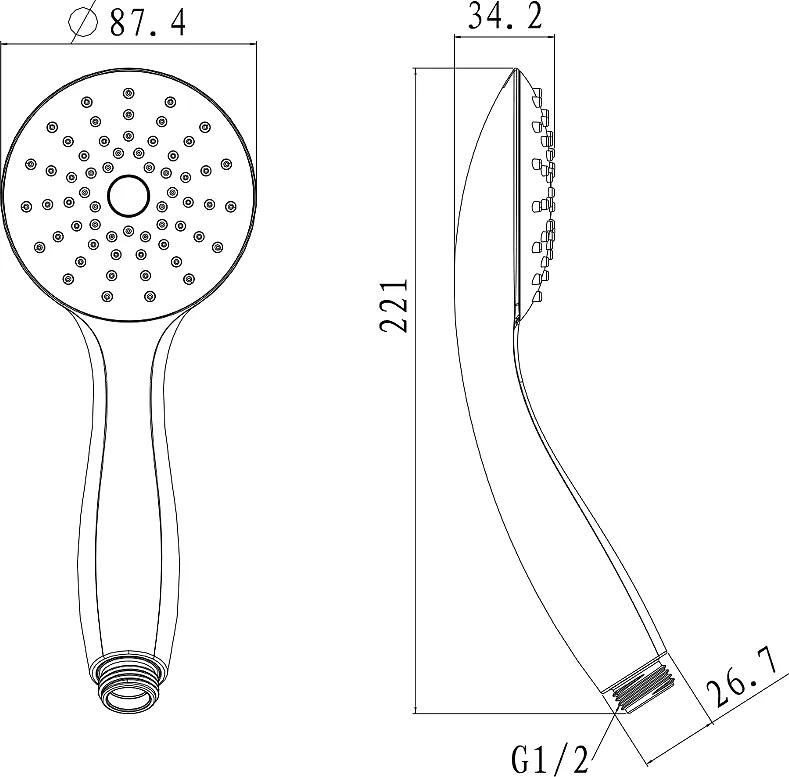 Душевая лейка Lemark LM8119C от магазина ЛесКонПром.ру