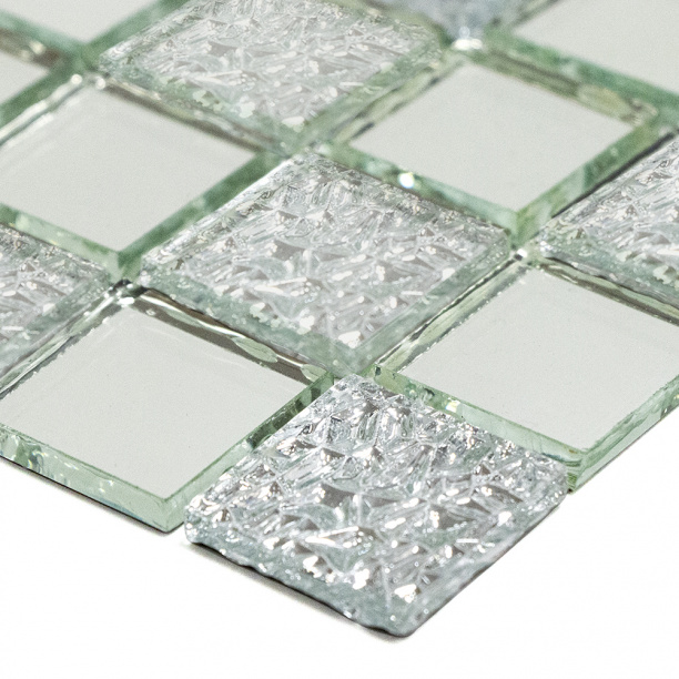 Мозаика Серебро/хрусталь С50Х50 зеркало 30х30х0,4 см от магазина ЛесКонПром.ру