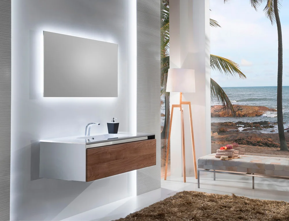 Зеркало Sanvit Кубэ 100 от магазина ЛесКонПром.ру