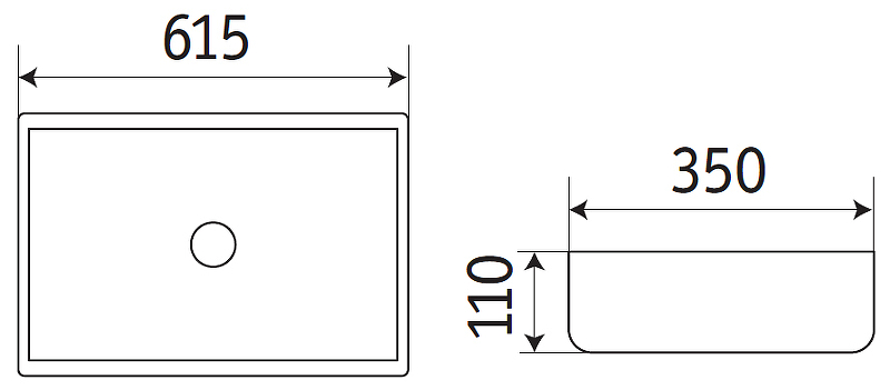 Раковина-чаша CeramaLux 60 9396MW Белая матовая от магазина ЛесКонПром.ру