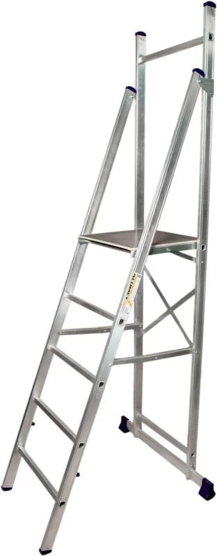 Стремянка-помост алюминиевая профессиональная Алюмет 5 ступеней (арт. АРЕ 1405) от магазина ЛесКонПром.ру