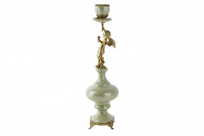 Подсвечник на 1 свечу Ангел 80450833 от магазина ЛесКонПром.ру