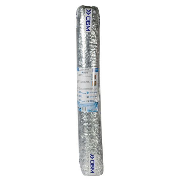 Теплоизоляционный базальтовый материал фольгированный 5000х1200х5 мм 6 м2 от магазина ЛесКонПром.ру