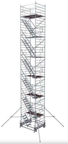 ВЫШКА МОДУЛЬНАЯ АЛЮМИНИЕВАЯ megal -BMA1400/13 С ЛЕСТНИЦЕЙ от магазина ЛесКонПром.ру