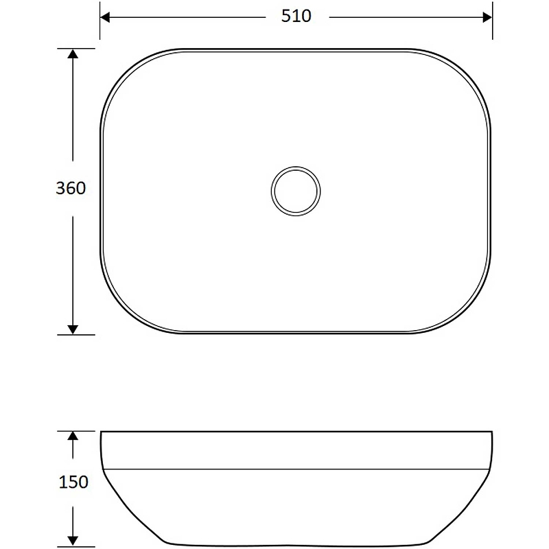 Раковина-чаша Mira 51 MR-3651 Белая от магазина ЛесКонПром.ру