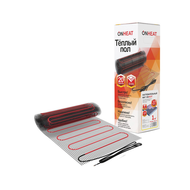 Мат нагревательный ONHEAT 1 м2 160 Вт от магазина ЛесКонПром.ру