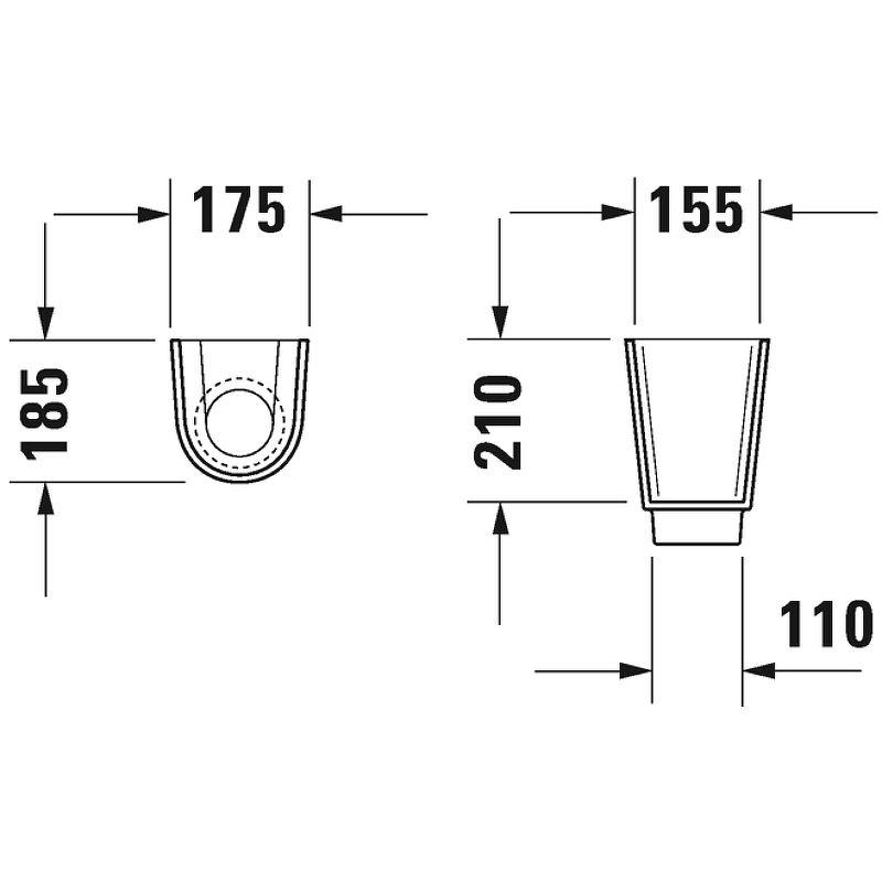 Полупьедестал Duravit Starck 2 0863830000 Белый от магазина ЛесКонПром.ру