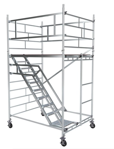 ВЫШКА МОДУЛЬНАЯ АЛЮМИНИЕВАЯ megal -BMA1400/4 С ЛЕСТНИЦЕЙ от магазина ЛесКонПром.ру