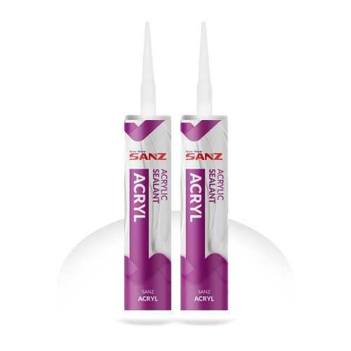 Акриловый силиконизированный герметик, паропроницаемый SANZ ACRYL-S от магазина ЛесКонПром.ру