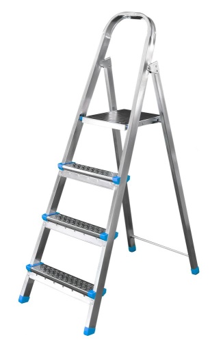 Стремянка стальная оцинкованная PERILLA ЯРУС 4 ступени (арт.122204) от магазина ЛесКонПром.ру