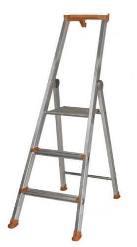 Стремянка алюминиевая профессиональная с полочкой Centaure 3 ступени PRO 54 (арт.309203) от магазина ЛесКонПром.ру