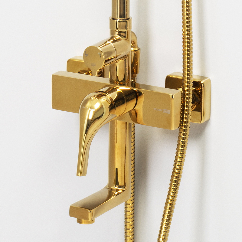 Душевая система WasserKRAFT Sauer A17101 Золото от магазина ЛесКонПром.ру