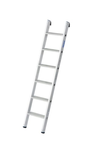 Лестница алюминиевая односекционная  с ступенями KRAUSE STABILO 6 ступ арт. 124401 от магазина ЛесКонПром.ру