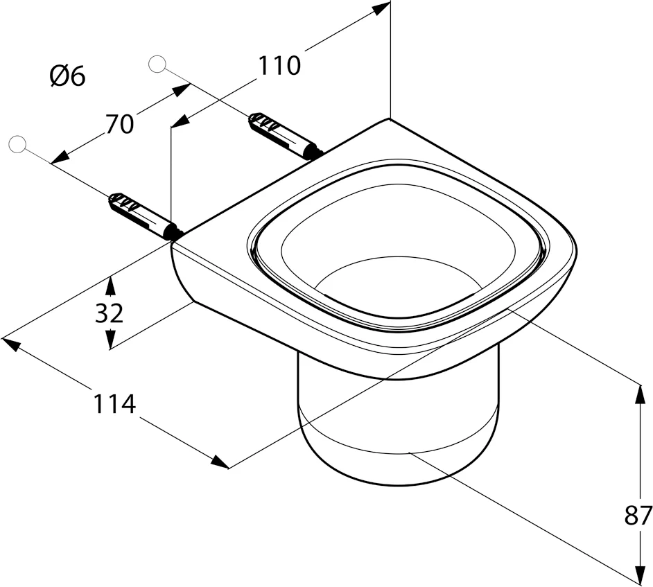 Стакан Kludi Ambienta 5397505 от магазина ЛесКонПром.ру