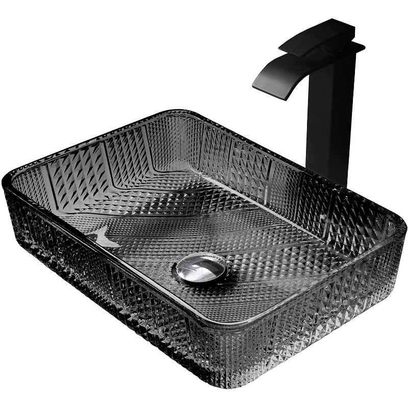 Раковина-чаша Abber Glas 46 AK2312B Черная от магазина ЛесКонПром.ру