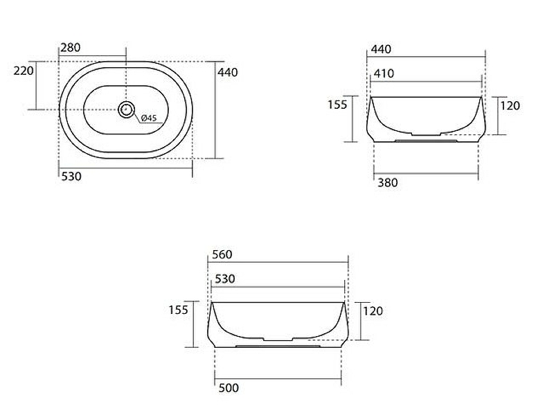 Раковина-чаша Kerasan F10 56 460511 Зеленая матовая от магазина ЛесКонПром.ру