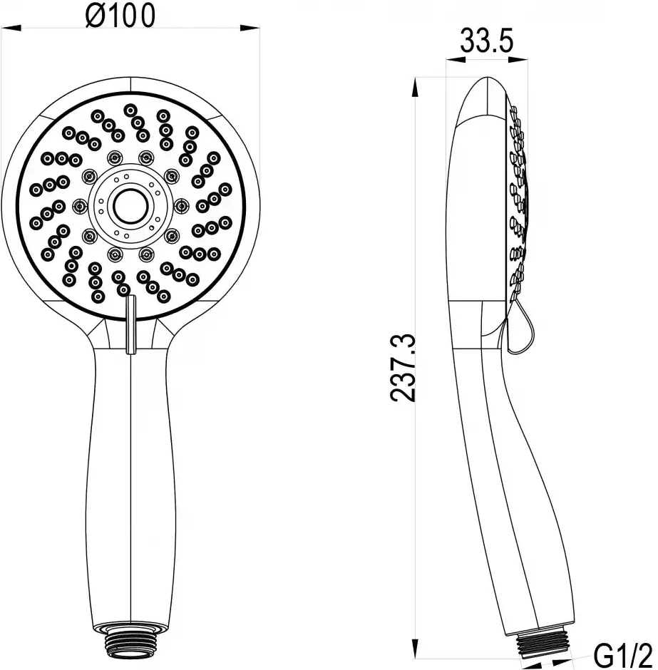 Душевой гарнитур Swedbe Harmony 5009 от магазина ЛесКонПром.ру