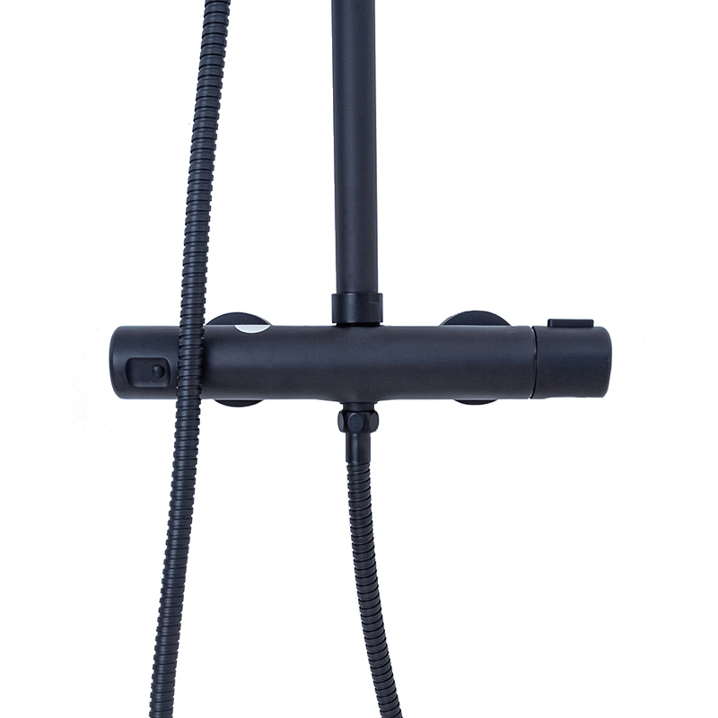 Душевая система Agger Thermo A2451244 Черная от магазина ЛесКонПром.ру