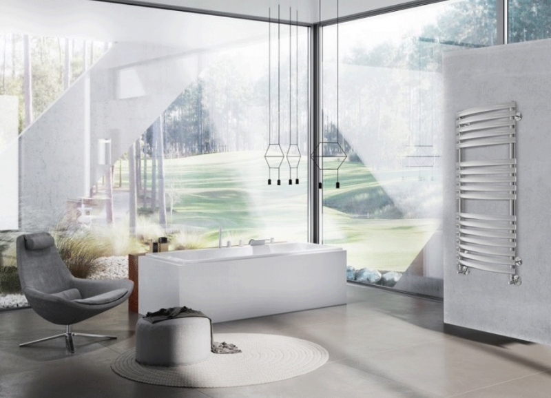 Водяной полотенцесушитель Ravak Elegance 50х80 X04000083675 Хром от магазина ЛесКонПром.ру