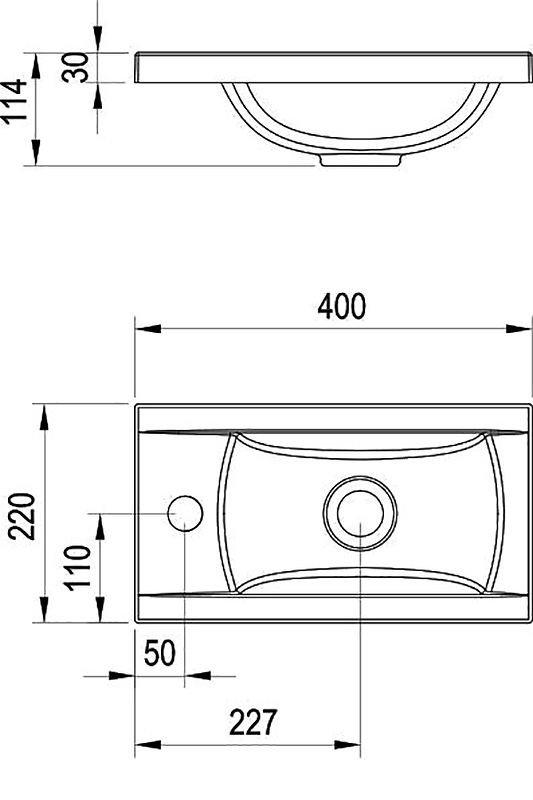 Раковина Ravak Classic 40 XJD01140000 Белая от магазина ЛесКонПром.ру
