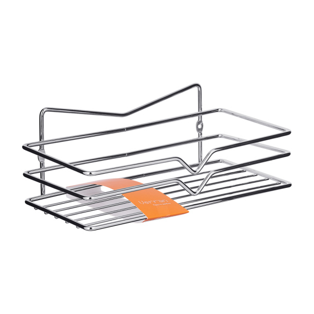 Полка сетчатая Verran Киса 1-ярусная прямая хром от магазина ЛесКонПром.ру