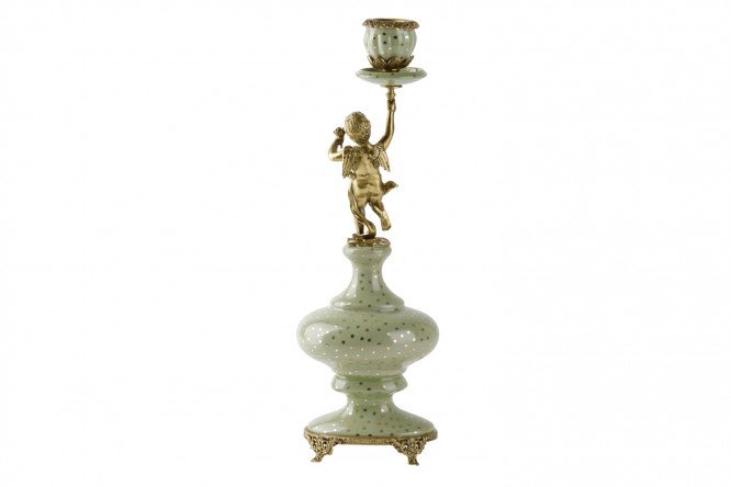 Подсвечник на 1 свечу Ангел 80450833 от магазина ЛесКонПром.ру