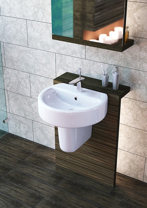 Раковина Sanita Luxe Best 55 BSTSLWB01 Белая от магазина ЛесКонПром.ру