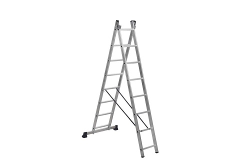 Алюминиевая двухсекционная лестница SCALA 2*8  арт. SC 2008 от магазина ЛесКонПром.ру