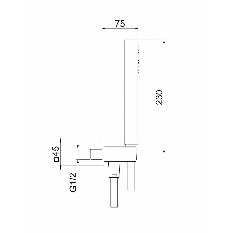 Душевой гарнитур Webert AC1045740 Белый матовый от магазина ЛесКонПром.ру