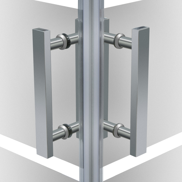 Душевой уголок FLUMEN Luar 90х90х195 см без поддона от магазина ЛесКонПром.ру