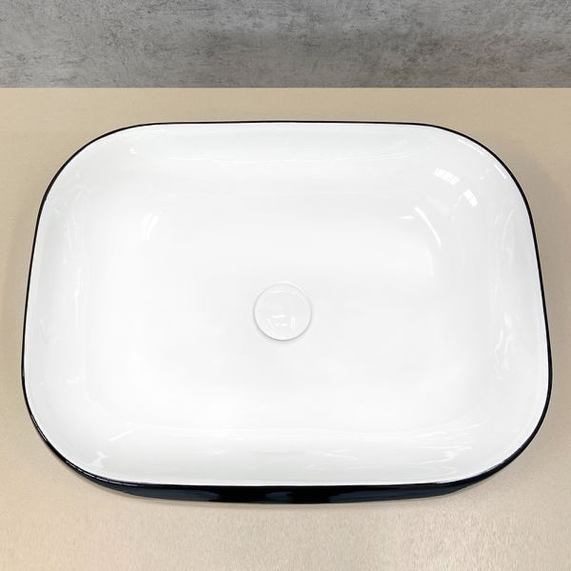 Раковина-чаша Comforty 54 78102BW 00004148149 Черная Белая от магазина ЛесКонПром.ру