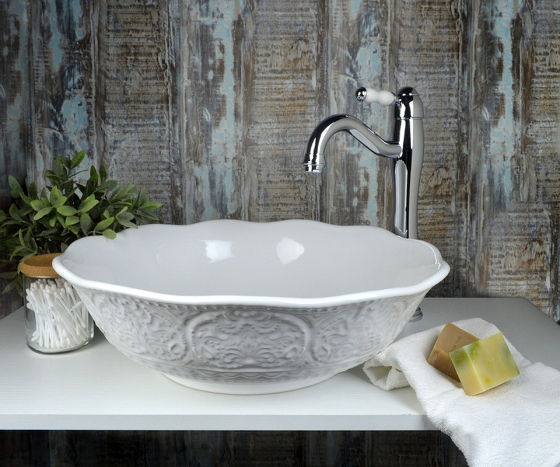 Раковина-чаша Bronze de Luxe 44 2421 Белый глянец от магазина ЛесКонПром.ру