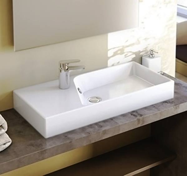 Раковина Jacob Delafon Rythmik 80 EXP112-Z-00 Белая от магазина ЛесКонПром.ру