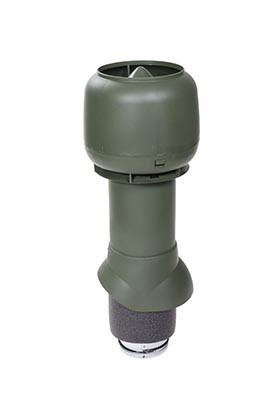 Вентиляционный выход Vilpe 125/ИЗ/500, цвет зеленый от магазина ЛесКонПром.ру