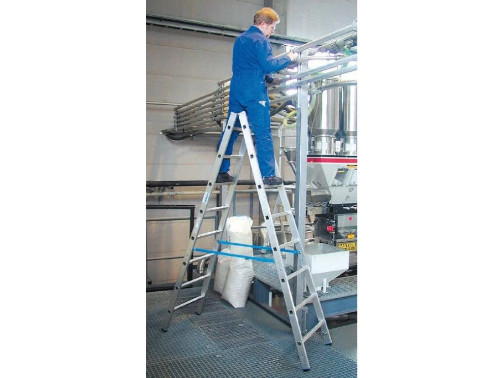 Стремянка алюминиевая двухсторонняя Krause Stabilo 2х12 ступеней (арт. 124944) от магазина ЛесКонПром.ру