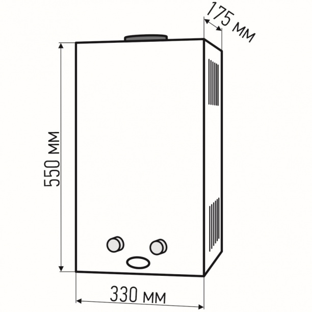 Газовая колонка SUPERLUX 10L CFNG 10 л/мин от магазина ЛесКонПром.ру