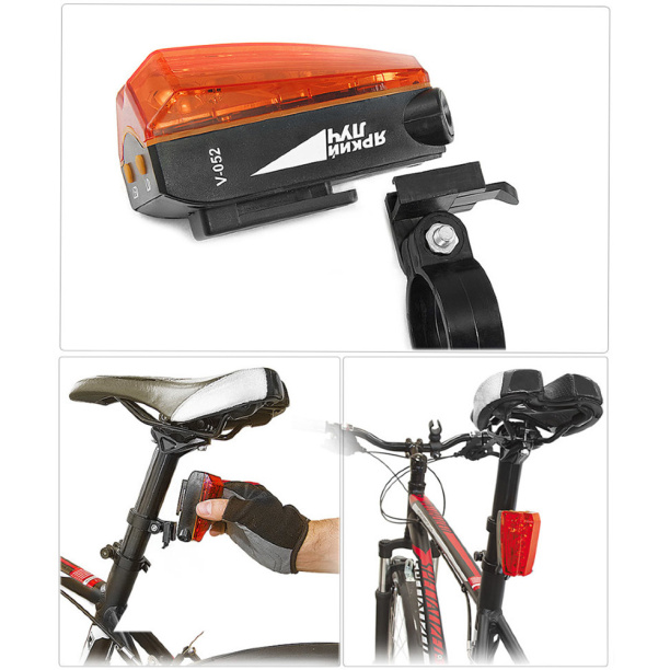 Фонарь велосипедный ЯРКИЙ ЛУЧ V-052 LED 2xAAA от магазина ЛесКонПром.ру