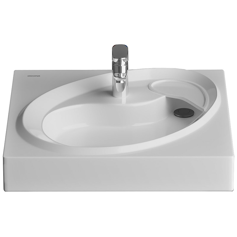 Раковина Grossman Alvaro 60 1606001 на стиральную машину Белая от магазина ЛесКонПром.ру