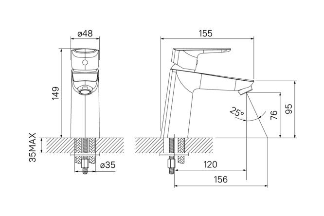 Смеситель для умывальника IDDIS Vibe 80534163 от магазина ЛесКонПром.ру